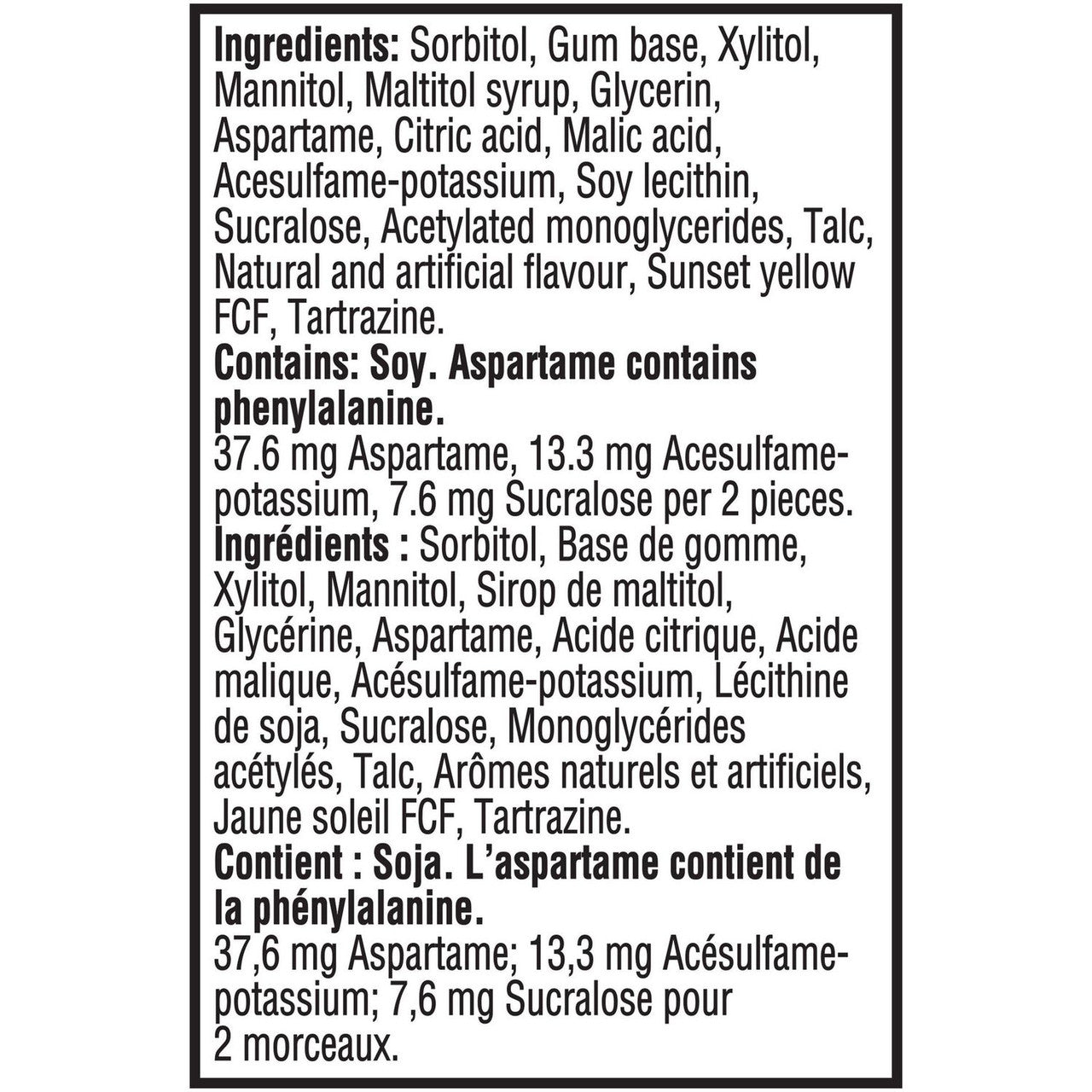 Trident Sugar-Free Gum, Tropical Twist Mulitpack, 3-pack x 14 pieces {Imported from Canada}