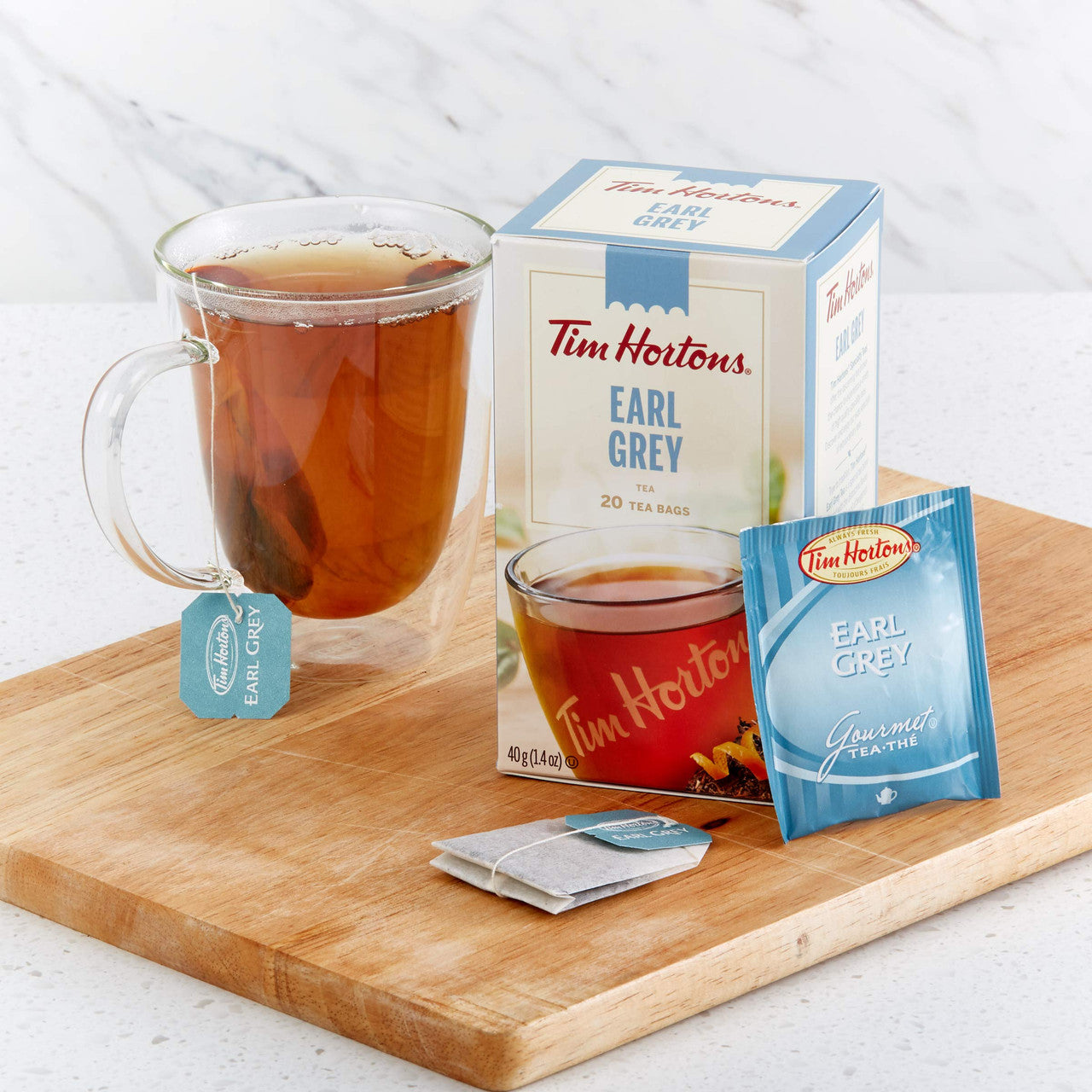 Tim Hortons Earl Grey Tea Bags, 20ct, 40g | 1.4oz {Imported from Canada}