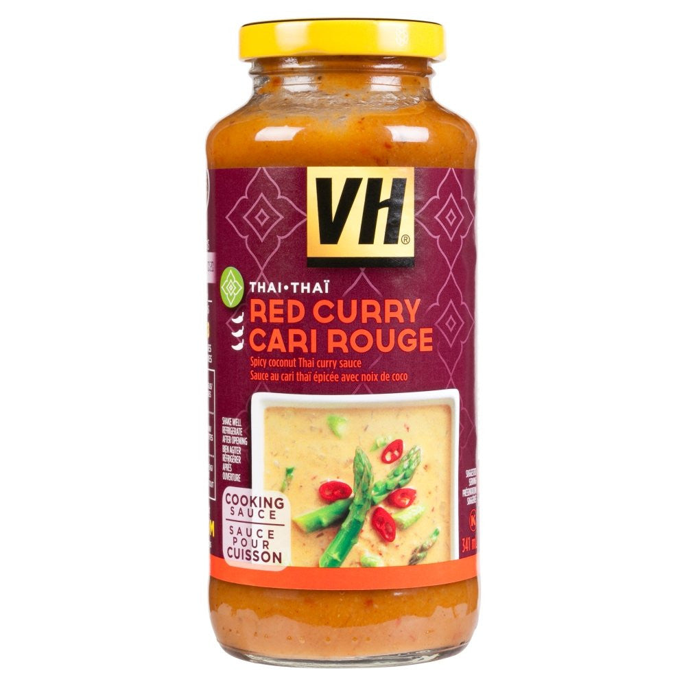 VH Red Curry Cooking Sauce (12 Count), 341ml/11.5oz, Jars, {Imported from Canada}