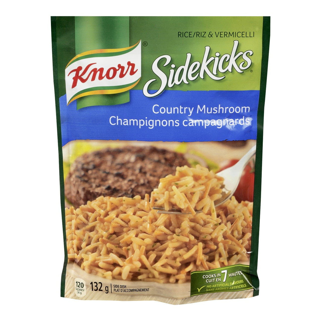 Knorr Sidekicks Country Mushroom Rice 132g/4.7 oz., {Imported from Canada}