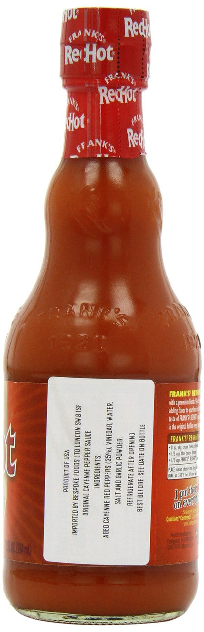 Franks Red Hot Sauce, 12 Ounce {Imported from Canada}