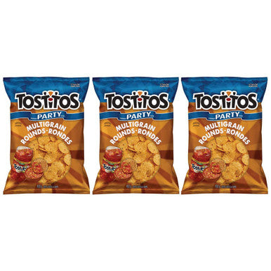 Tostitos Multigrain Rounds Tortilla Chip Party Size, 450g/15.9oz, 3-Pack {Imported from Canada}