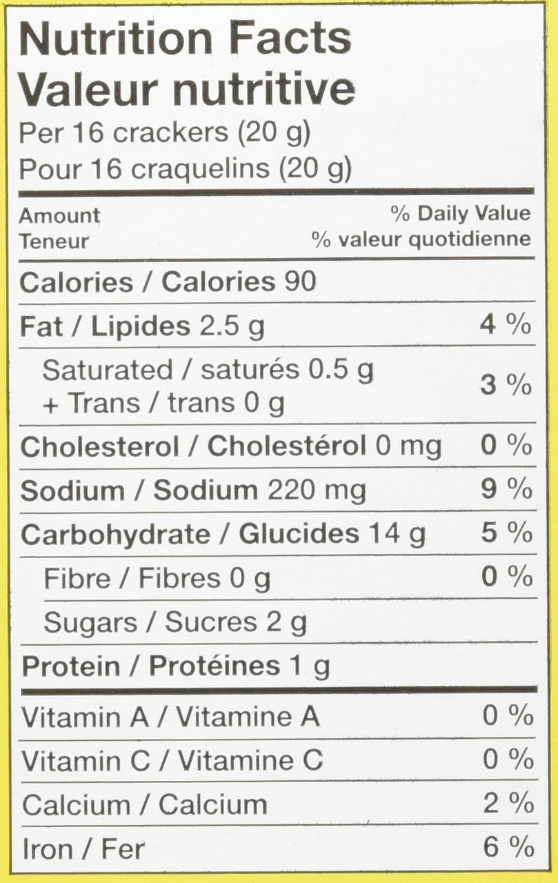 Christie Vegetable Thins, 40% Less Fat, Crackers, 200g/7oz., (3 Pack) {Imported from Canada}