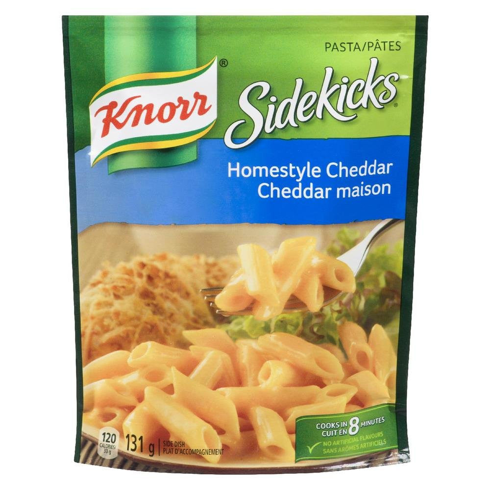 Knorr Sidekicks Homestyle Cheddar, 131g & Three Cheese, 133g, 50 of each, {Imported from Canada}