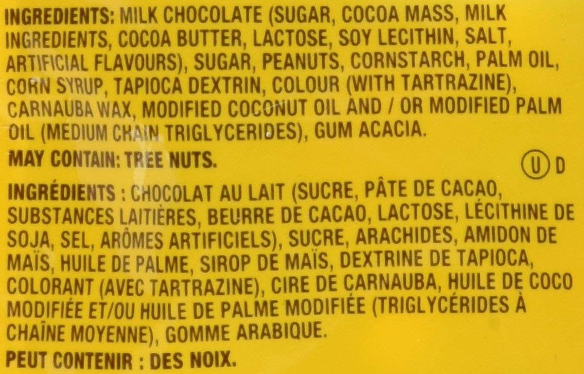 M&M's Peanut Candies Stand up Pouch 200g/7oz., (Imported from Canada)