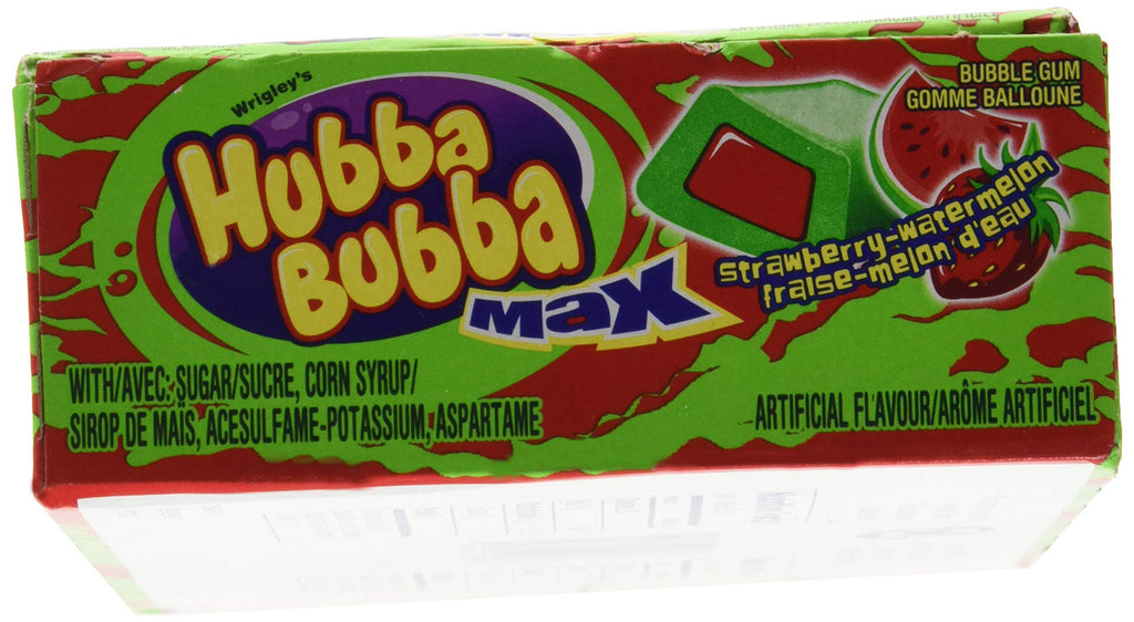 Hubba Bubba Max, Strawberry-Watermelon 18ct  {Imported from Canada}