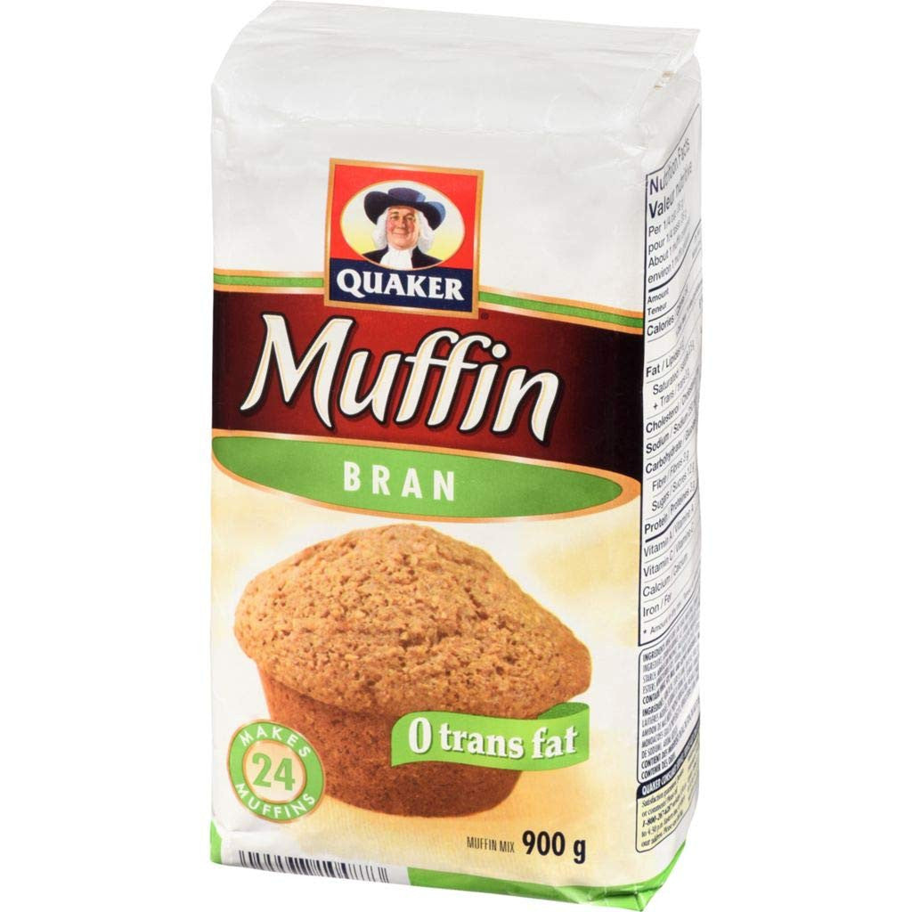 Quaker Muffin Mix Bran, 12ct, 900g, {Imported from Canada}