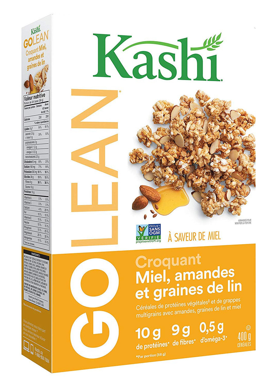 Kashi, Honey Almond Flax Cereal, Non-GMO, 400g/14.1oz., {Imported from Canada}