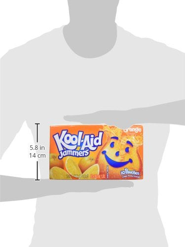 KOOL-AID Jammers Orange Juice, 10ct, 180ml, {Imported from Canada}