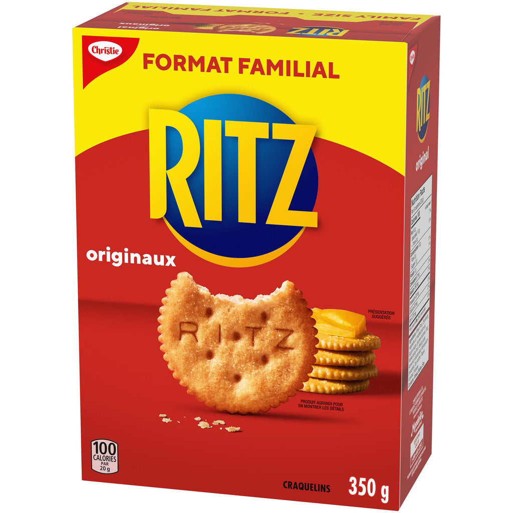 Ritz Crackers Original Snacks, Family Size, 350g/12.3 oz., Box {Imported from Canada}