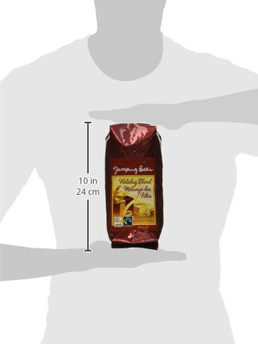 Jumping Bean Holiday Flavored Whole Bean Coffee, Holiday Blend, 454g/1lb {Imported from Canada}