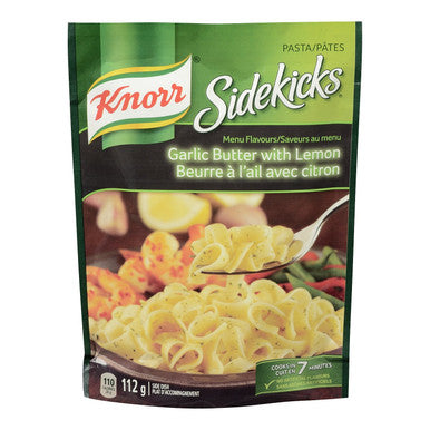 Knorr Sidekicks, Garlic Butter Lemon Pasta, Side Dish, 112g/4oz., 8ct, {Imported from Canada}