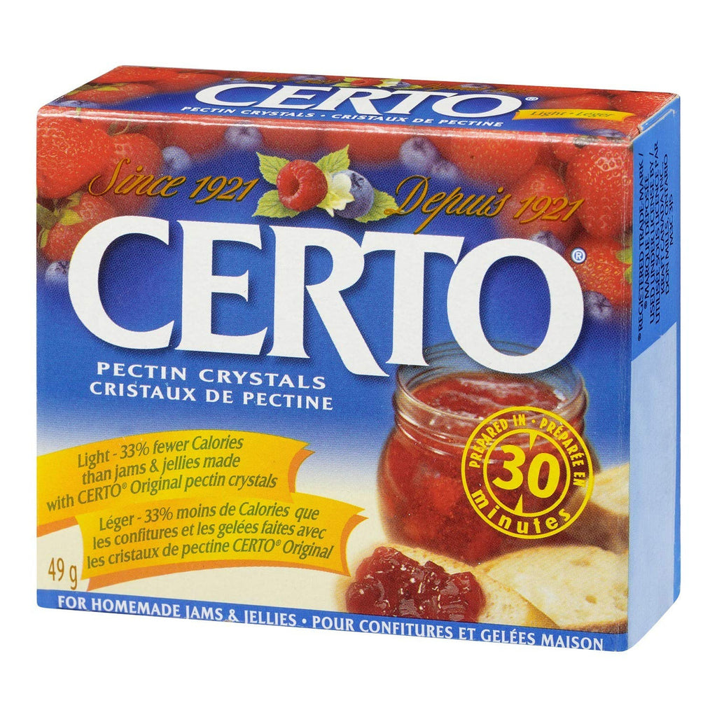 Certo Light Pectin Crystals, 49g/1.7oz., {Imported from Canada}