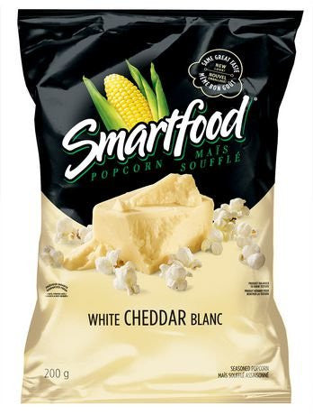 Smartfood White Cheddar Ready to Eat Popcorn, 200g/7.1 oz., {Imported from Canada}