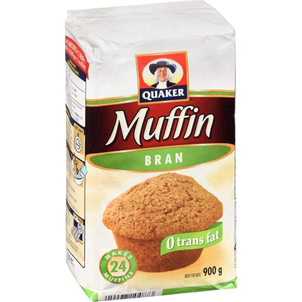 Quaker Muffin Mix Bran, 12ct, 900g, {Imported from Canada}