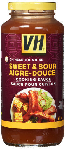 VH Sweet & Sour Cooking Sauce (12 Count), 341ml/11.5oz, Jars, {Imported from Canada}