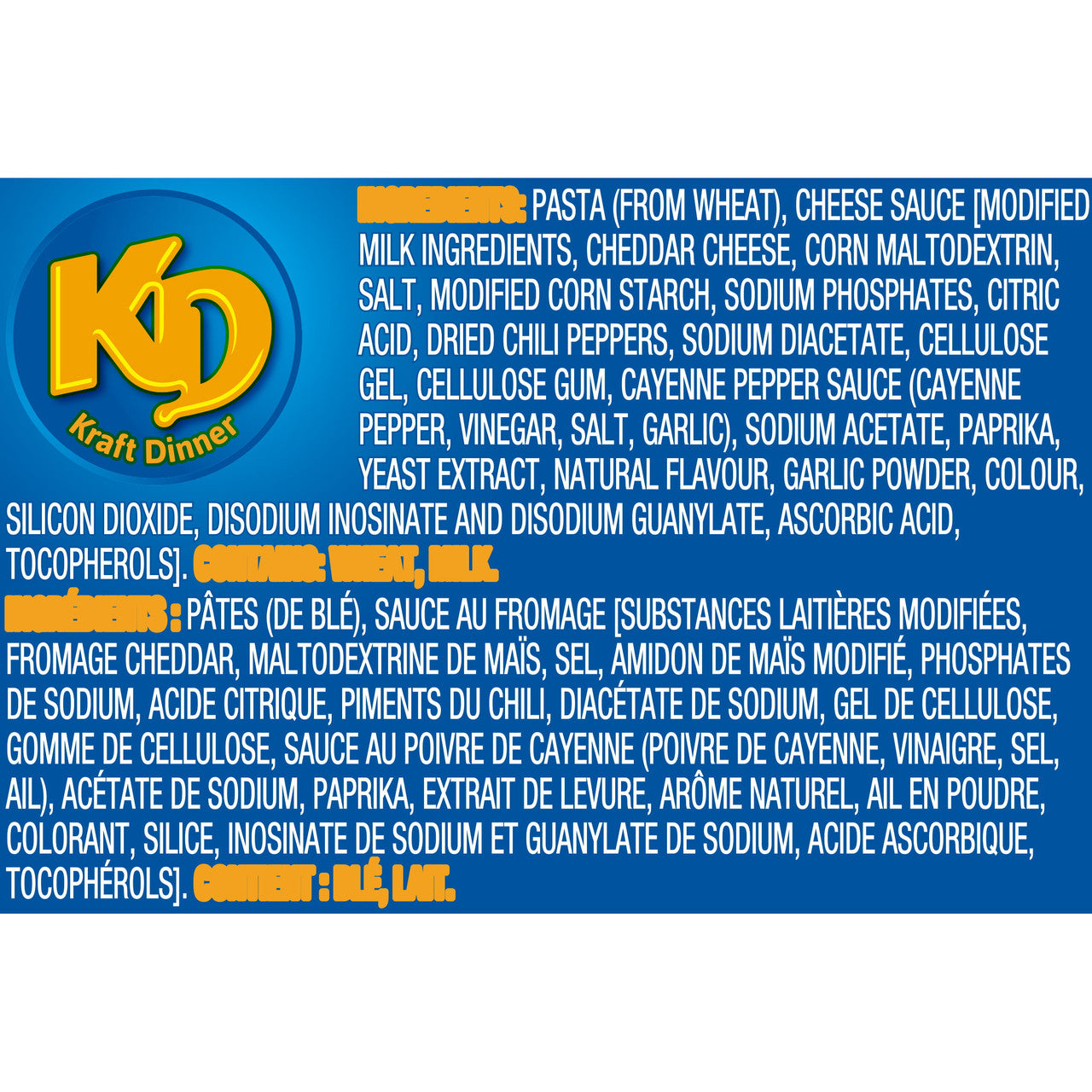 Kraft Dinner, Spicy Cheddar, Mac & Cheese,  156g/5.5oz., {Imported from Canada}