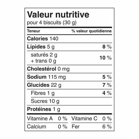 Dare Breaktime Chocolate Chip Cookies, 325g/11.5oz., 12 Count {Imported from Canada}