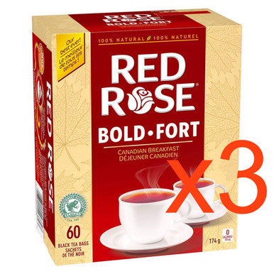 Red Rose Canadian Breakfast (3 Count of 60 (174g) {Imported from Canada}