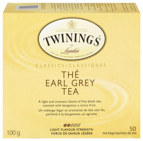 Twinings Earl Grey Tea, Carton 50s, 100g/3.5oz {Imported from Canada}