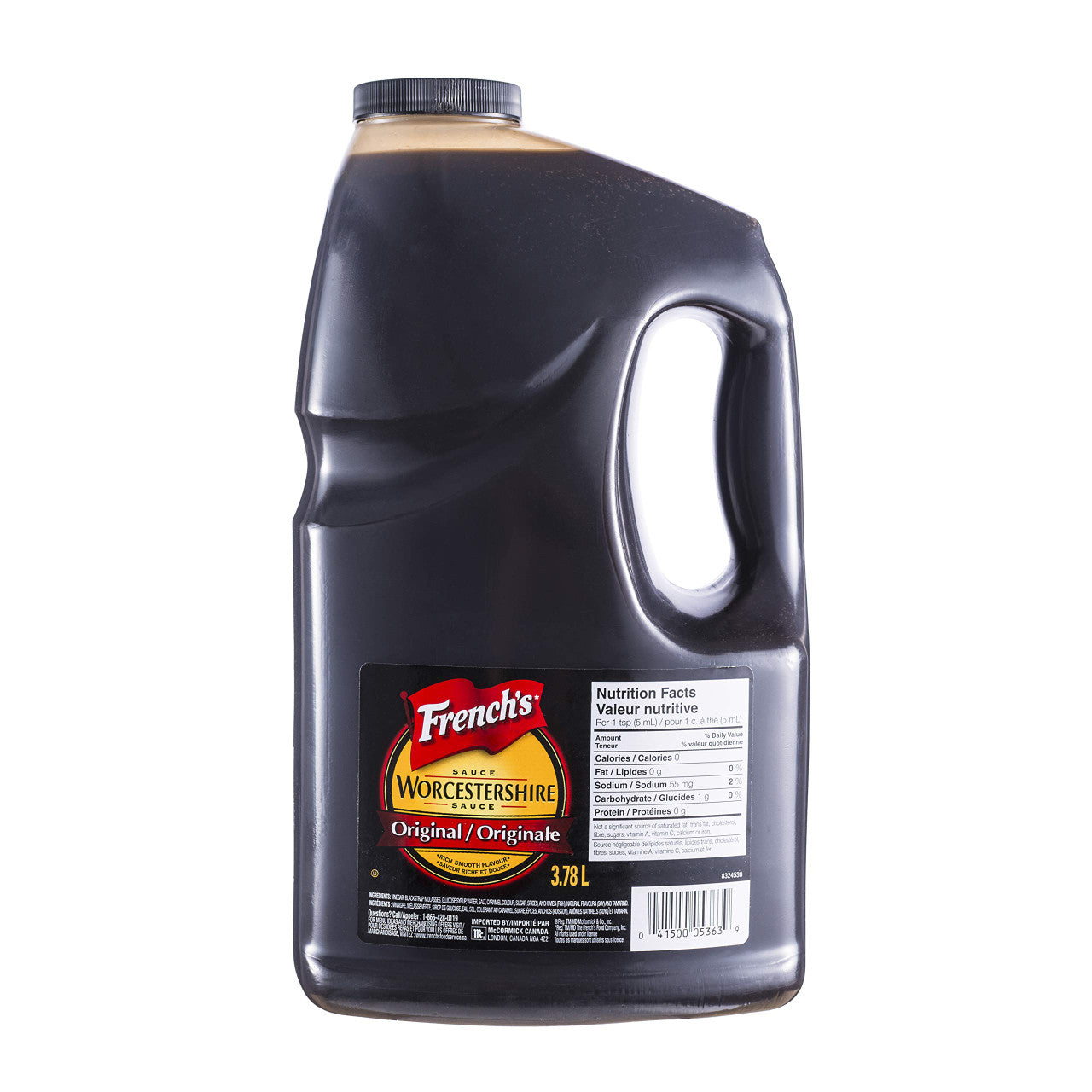 French's Classic Worcestershire Sauce 3.78L/1 Gallon Jug {Imported from Canada}
