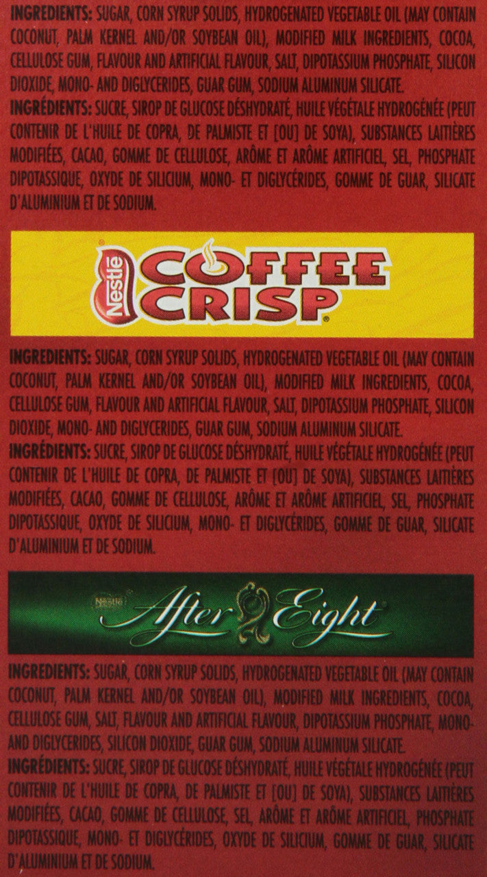 Nestle Carnation Hot Chocolate Variety Pack Turtles, Coffee Crisp, After Eight, 7-count Box, 28g Envelopes