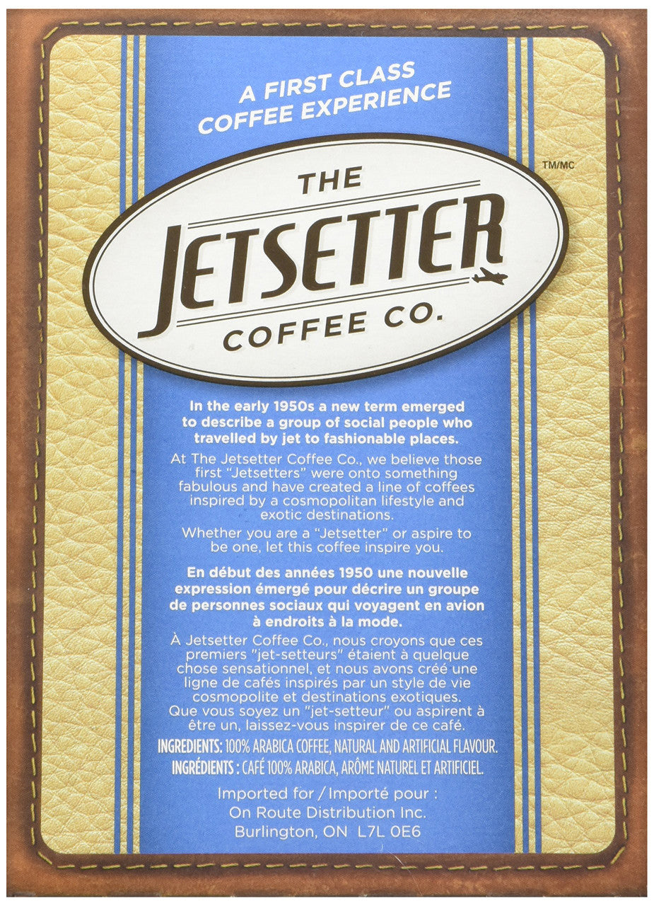 The Jetsetter Coffee Vanilla Bean There, 18pk, 171gm {Imported from Canada}