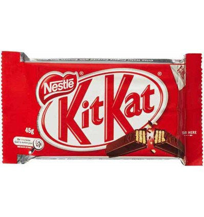 Nestle, Kit Kat 4 Finger, Chocolate Bars, 45g x 48 {Imported from Canada}
