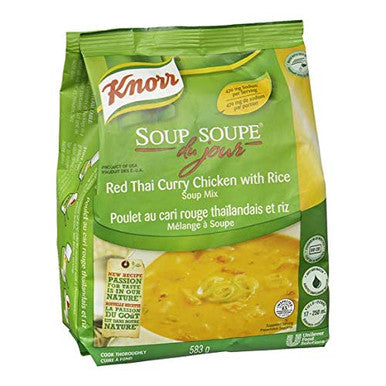 Knorr Red Thai Curry Chicken with Rice Soup Mix, 583g/20.5oz {Imported from Canada}