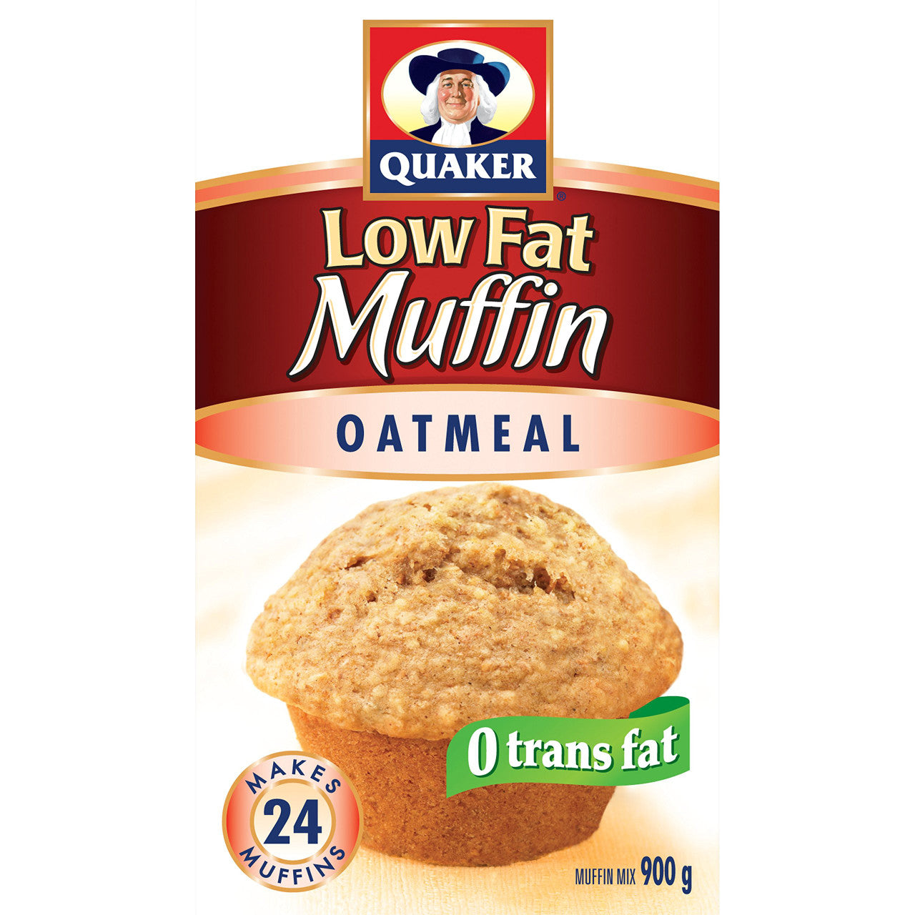 Quaker Muffin Mix Low Fat Oatmeal, 12ct, 900g/31.7 oz, {Imported from Canada}