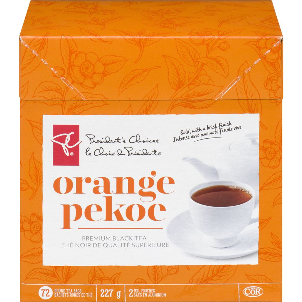 President s Choice Orange Pekoe Black Tea 72 Bags 227g Caffeinecam president-s-choice-orange-pekoe-black-tea-72-bags-227g-caffeinecam