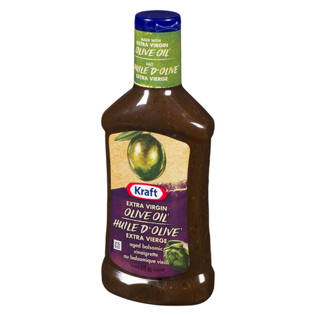 Kraft Aged Balsamic Vinaigrette with Extra Virgin Olive Oil, 475mL/16oz., {Imported from Canada}