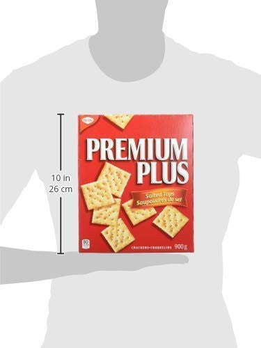 Christie Premium Plus, Crackers with Salted Tops,900g/2 lbs., {Imported from Canada}