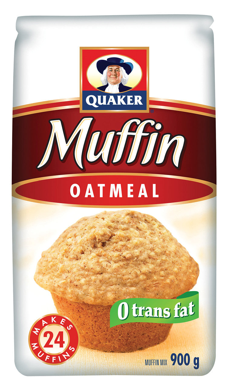 Quaker Muffin Mix Oatmeal 900g/31.7 oz., Makes 24 muffins - {Imported from Canada}