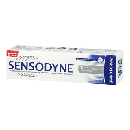 Sensodyne Whitening & Tartar Daily Sensitivity Toothpaste VALUE size 135ml, Imported from Canada}