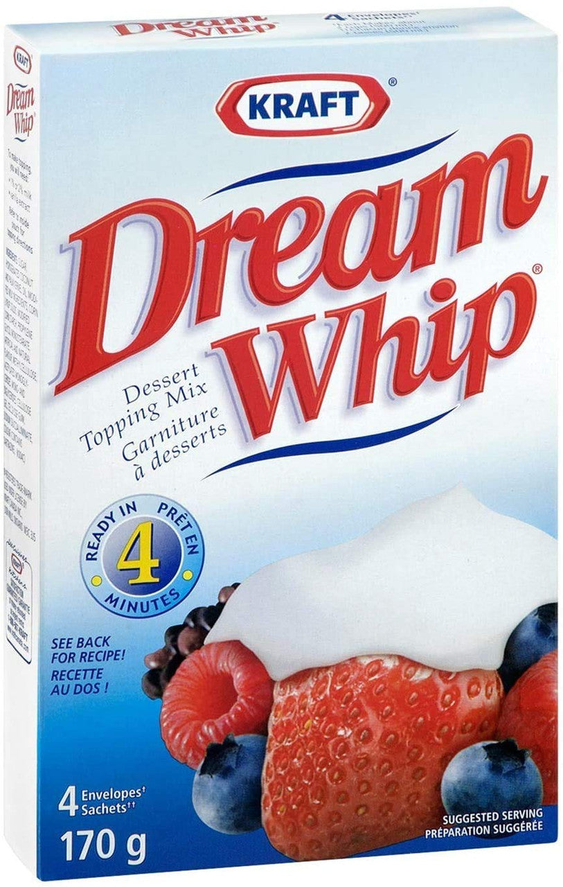 Dream Whip Dessert Topping Mix, 170g/6oz, 2-Pack {Imported from Canada}