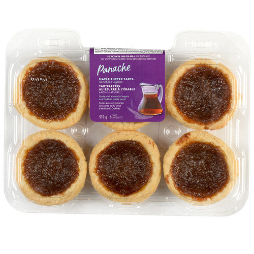 Panache Maple Butter Tarts, (6) Tarts per Package, 510g/18 oz., {Imported from Canada}