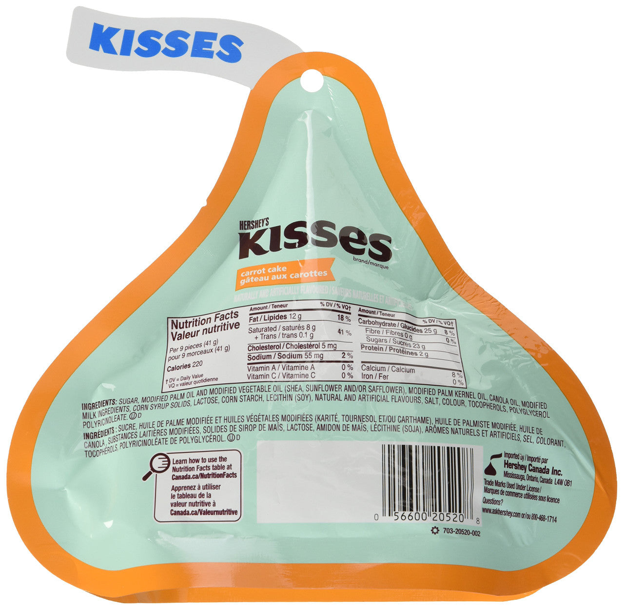 Hershey's KISSES Easter Carrot Cake, 200g/7.05Oz {Imported from Canada}