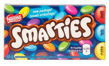 Nestle Smarties (CASE) (24ct x 45g), {Imported from Canada}