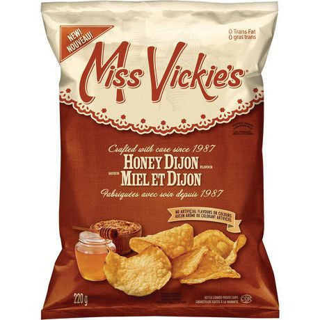 Miss Vickie's Kettle Cooked Honey Dijon Potato Chips, 220g/7.8oz, (Imported from Canada)