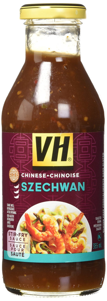 VH Szechwan Stir-Fry Sauce (12 Count), 355ml/12oz., Jars {Imported from Canada}