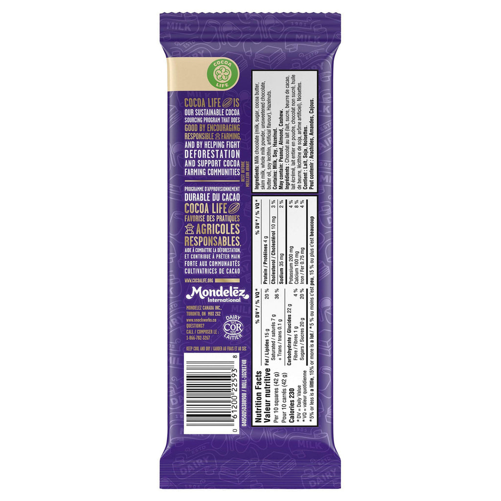 Cadbury Dairy Milk Hazelnut Chocolate, 100g