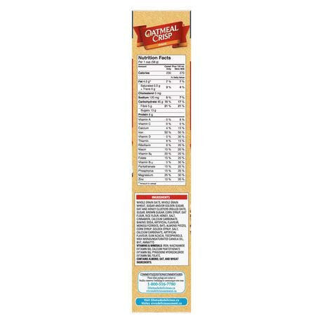 Oatmeal Crisp Almond Cereal Family 628g/22.15oz, 6-Pack {Imported From Canada}