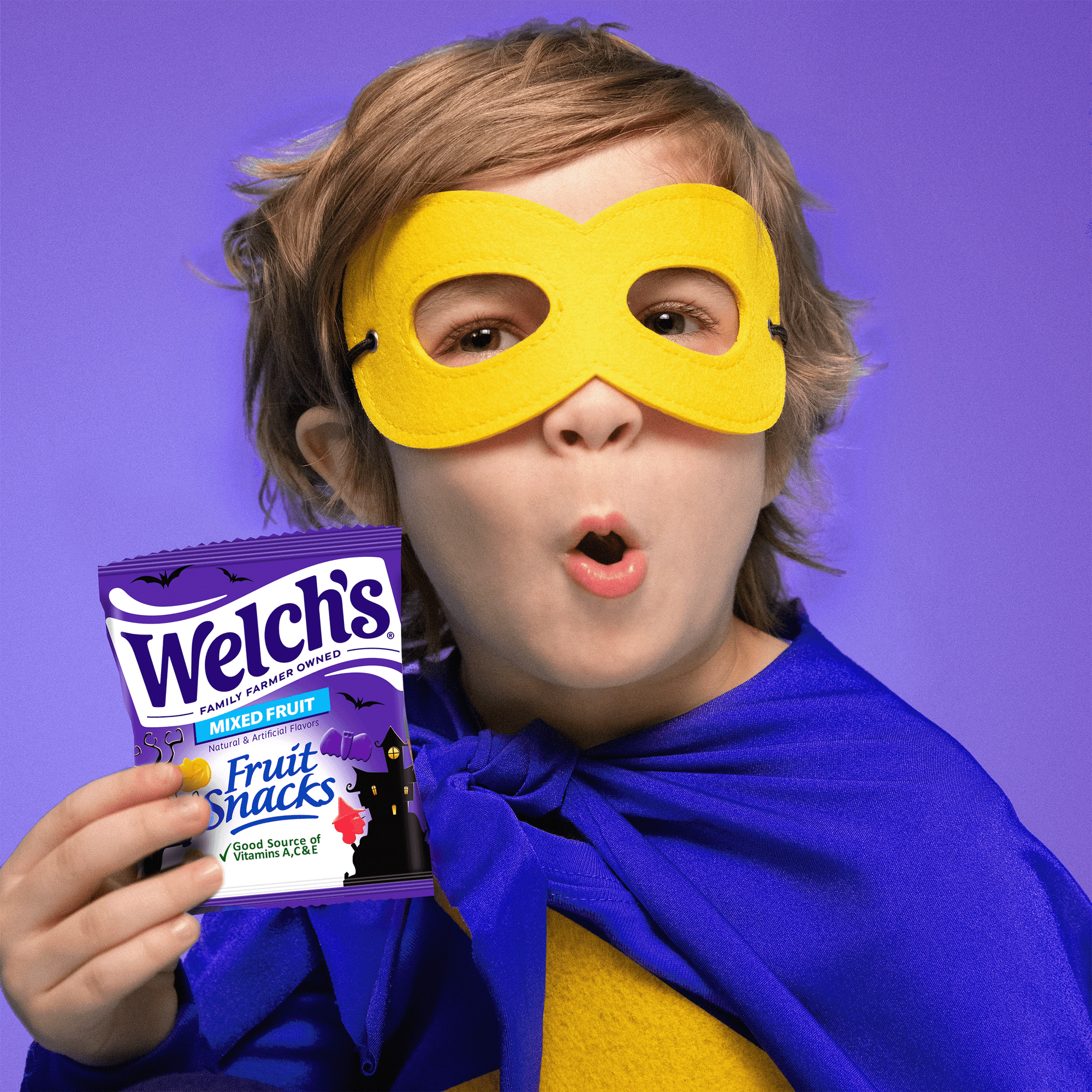 Welch's Halloween Fruit Snacks, Mixed Fruit, (45ct x 14g), 630g/1.4 lb.