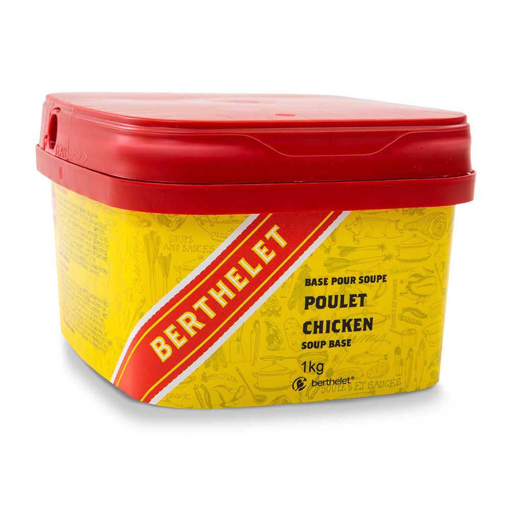 Berthelet Chicken Soup Base, 1kg/2.2 lbs., {Imported from Canada}
