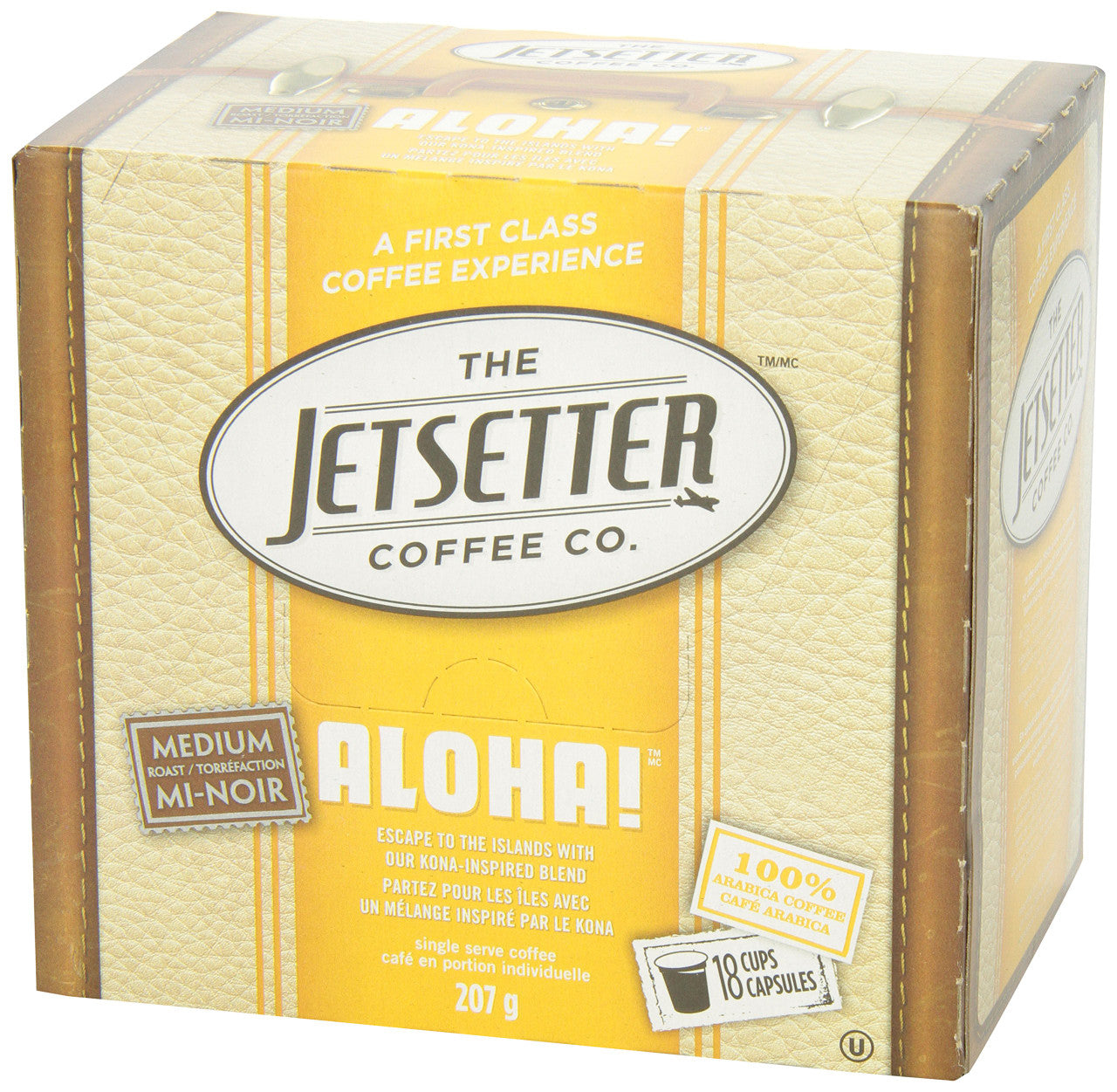 The Jetsetter Coffee Aloha, 18-Count, 207gm {Imported from Canada}