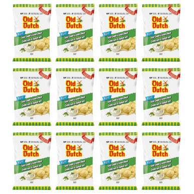 Old Dutch Rip-L, Sour Cream & Green Onion (40g/1.4oz), (12 Pack), {Imported from Canada}