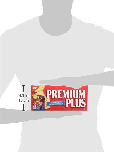 Premium Plus Christie Unsalted Crackers, 450g/15.9oz, (Imported from Canada)