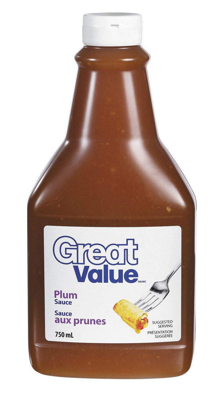 Great Value Plum Sauce, Dipping Sauce, 750 ml/25.4 fl. oz., {Imported from Canada}