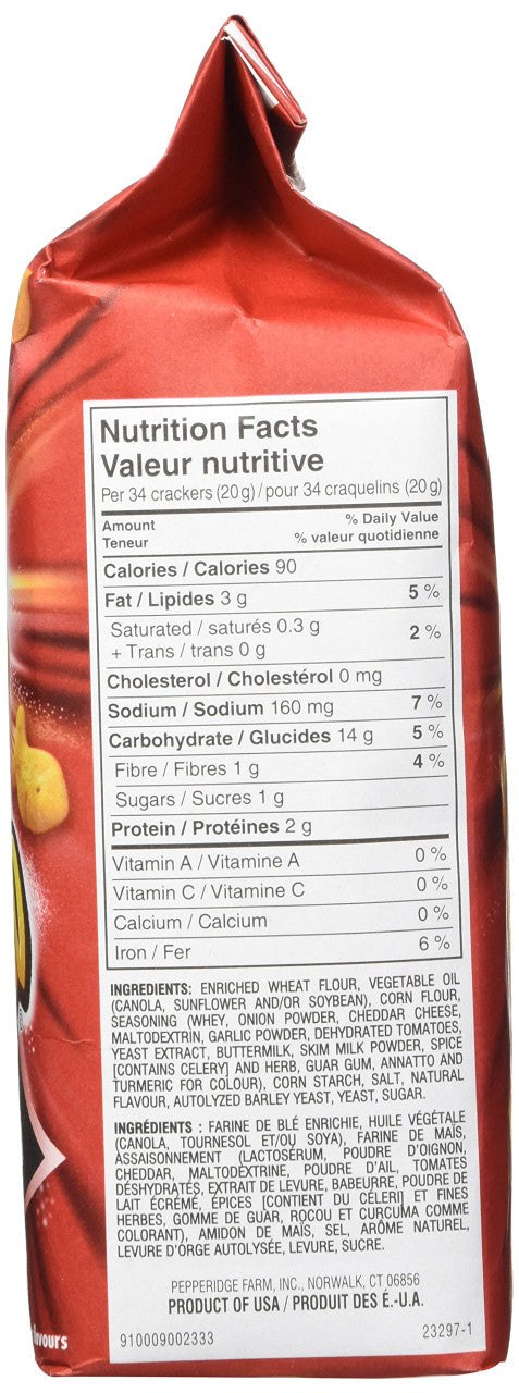 Pepperidge Farm, Goldfish, Flavour Blasted Baked Nacho Crackers, 180g/6.3oz (Imported from Canada)